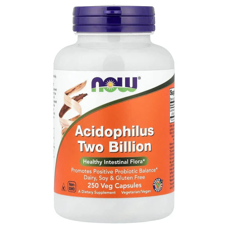 NOW Foods, Acidophilus, 2 Billion CFU, Veg Capsules