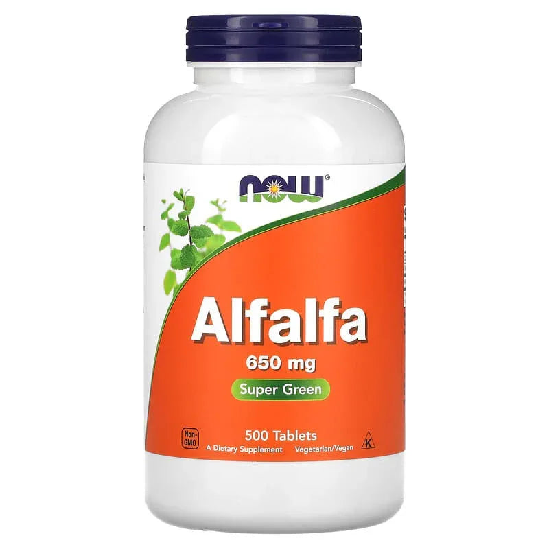 NOW Foods, Alfalfa, 650 mg, Tablets