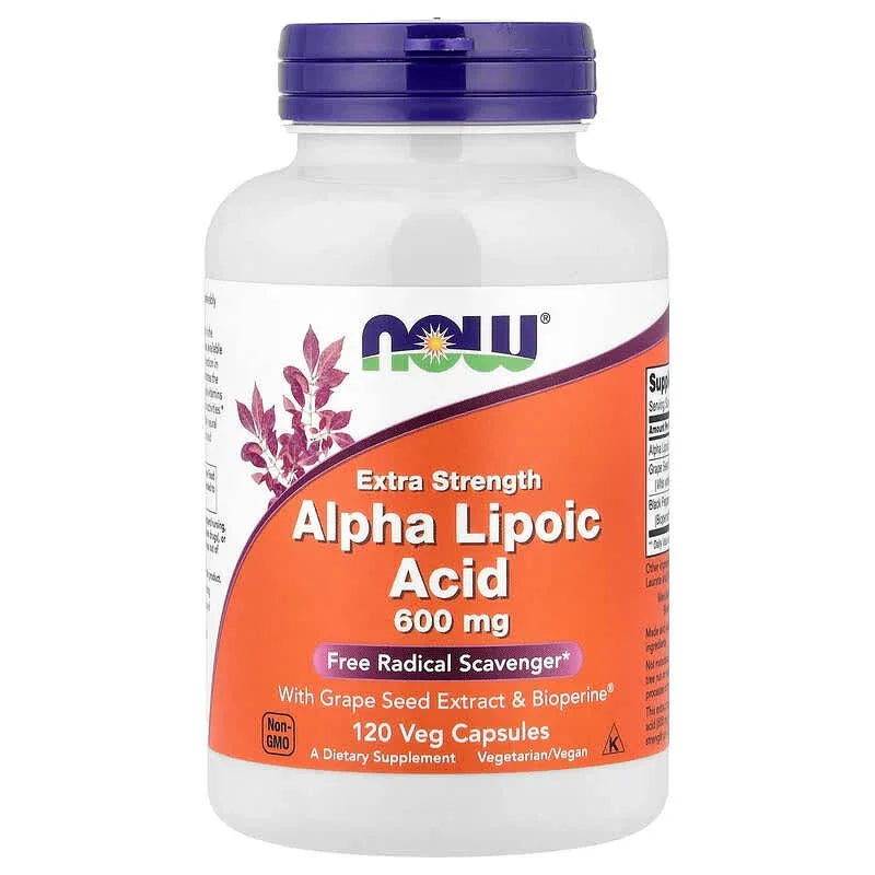 NOW Foods, Alpha Lipoic Acid, 600 mg - USA MEGA SHOP
