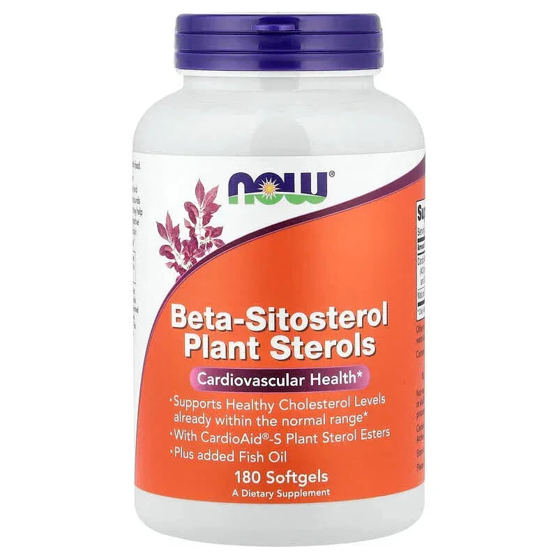 NOW Foods, Beta-Sitosterol Plant Sterols, Softgels