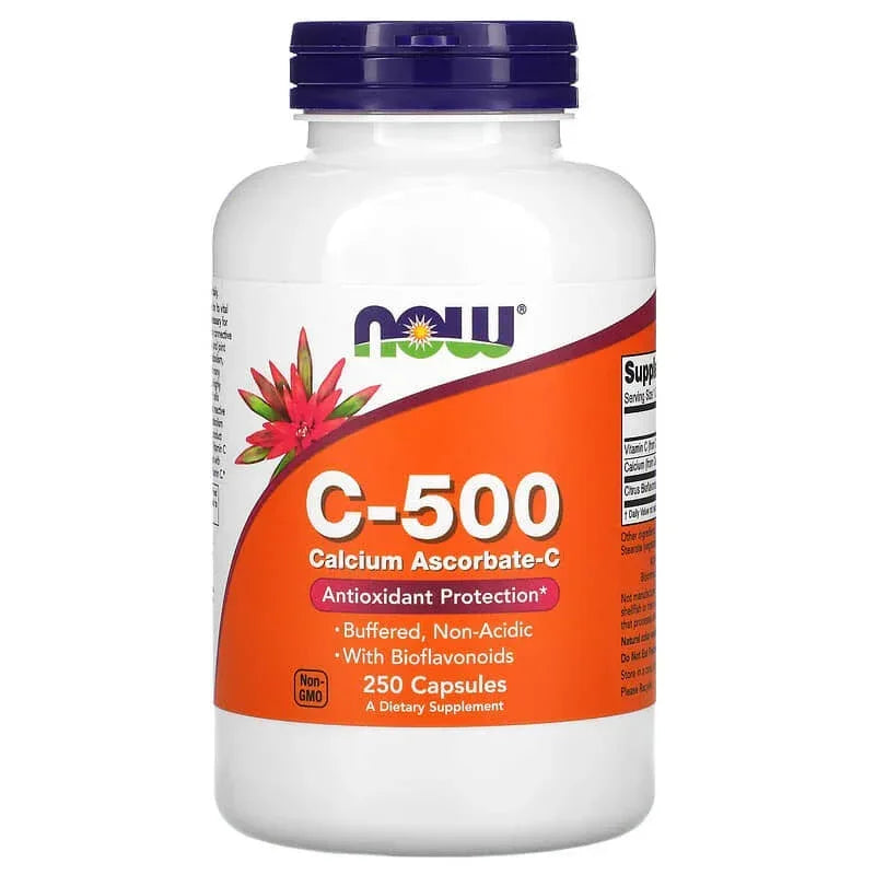 NOW Foods, C-500, Calcium Ascorbate-C, Veg Capsules