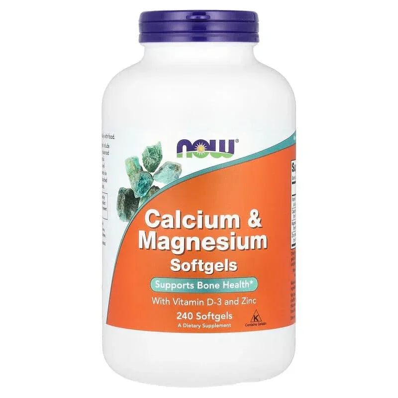 NOW Foods, Calcium & Magnesium with Vitamin D3 and Zinc, Softgels