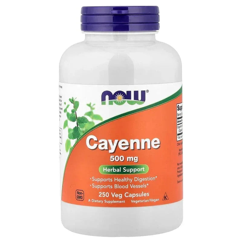 NOW Foods, Cayenne, 500 mg, Veg Capsules