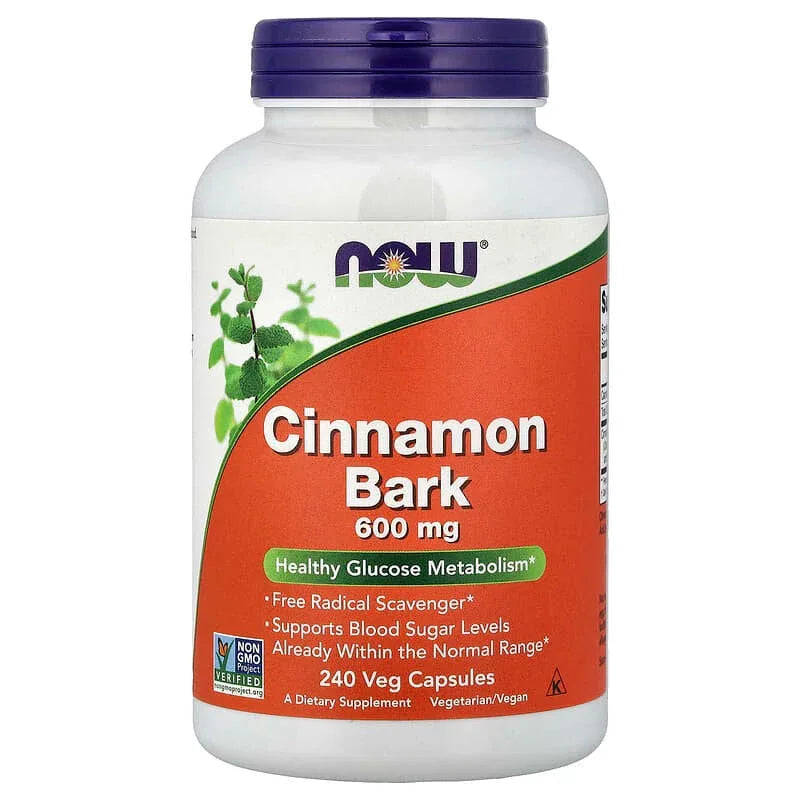 NOW Foods, Cinnamon Bark, Veg Capsules (0.6 g per Capsule)
