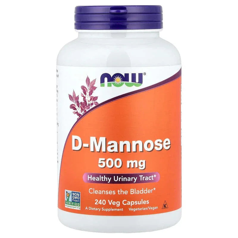 NOW Foods, D-Mannose, 500 mg - USA MEGA SHOP