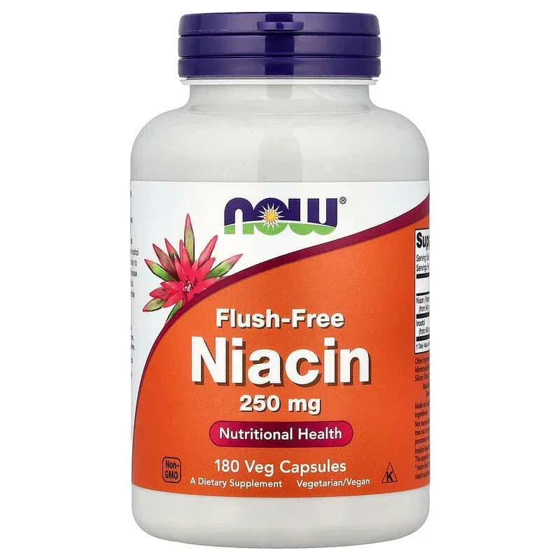 NOW Foods, Flush-Free Niacin, Veg Capsules