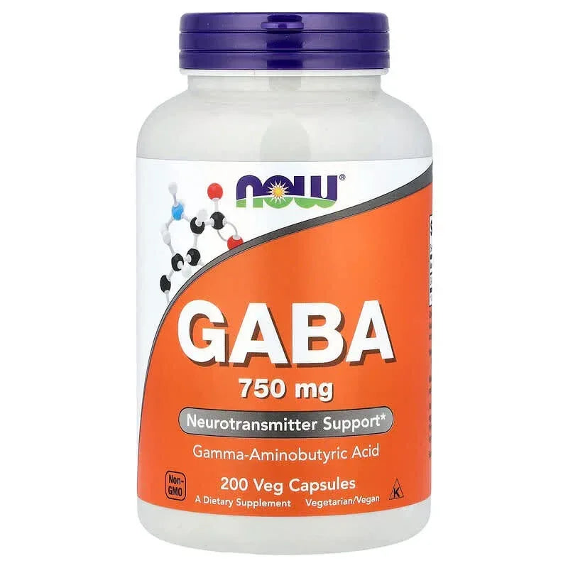NOW Foods, GABA , 500 mg & 750 mg