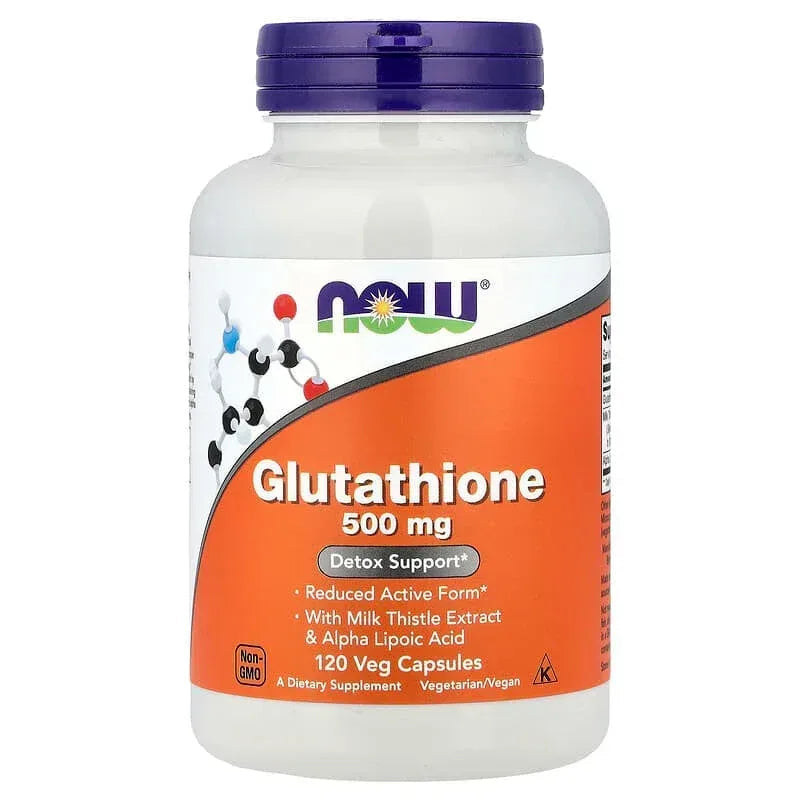 NOW Foods, Glutathione With Milk Thistle Extract & Alpha Lipoic Acid, 60 Veg Capsules