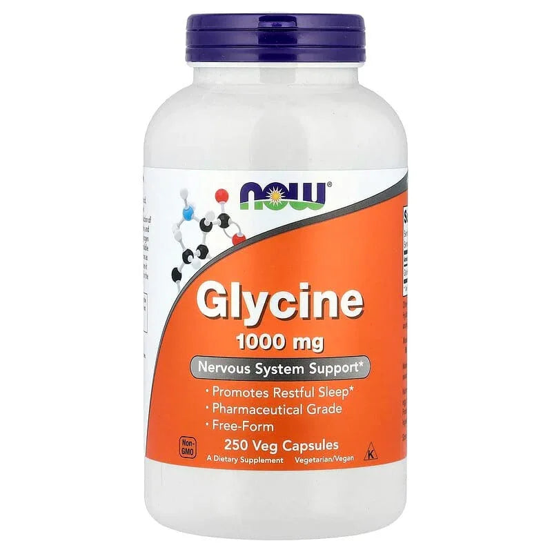 NOW Foods, Glycine (1,000 mg per Capsule) - USA MEGA SHOP