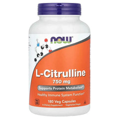 NOW Foods, L-Citrulline, 750 mg, Veg Capsules