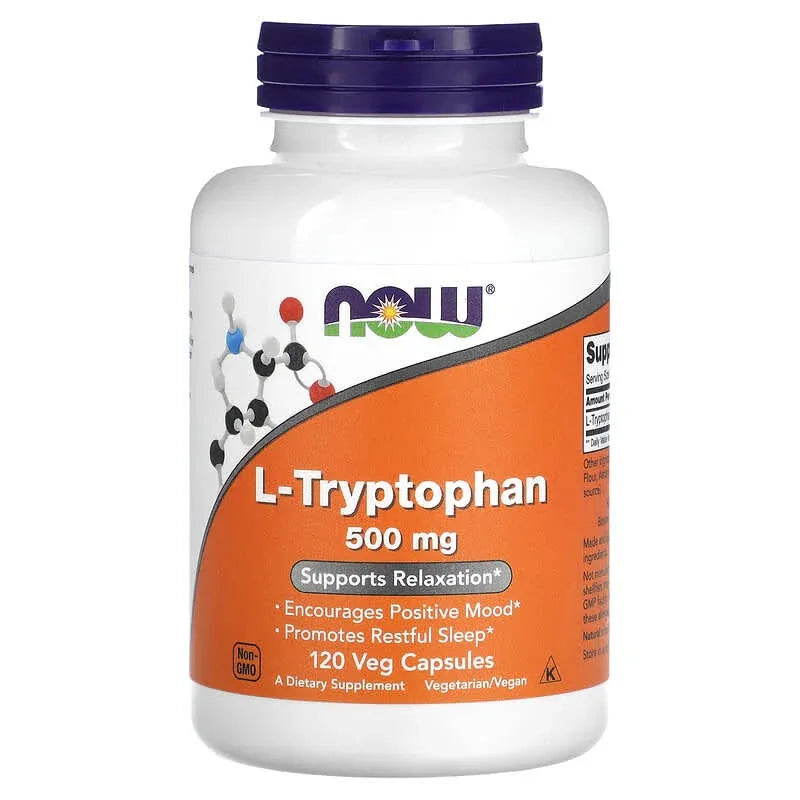 NOW Foods, L-Tryptophan, 500 mg - USA MEGA SHOP