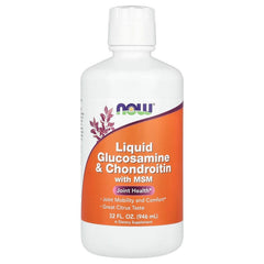 NOW Foods, Liquid Glucosamine & Chondroitin with MSM, Citrus