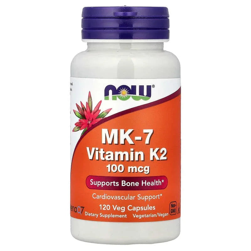 NOW Foods, MK-7 Vitamin K-2, 100 mcg, 60 Veg Capsules - USA MEGA SHOP