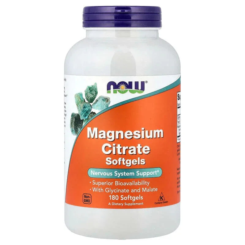 NOW Foods, Magnesium Citrate Softgels (133 mg per Softgel) - USA MEGA SHOP