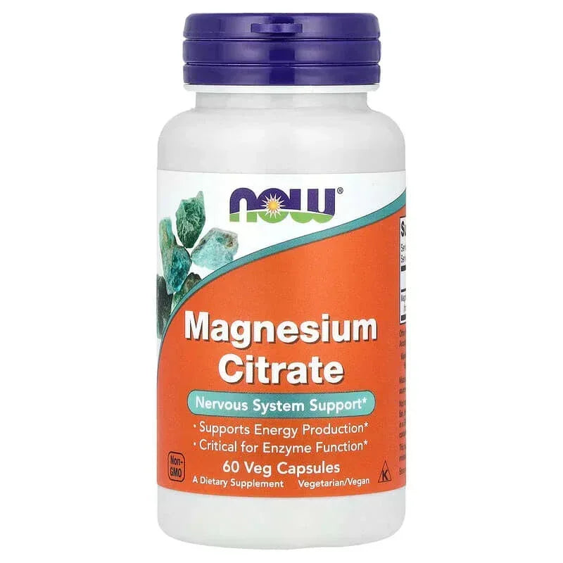 NOW Foods, Magnesium Citrate, 120 Veg Capsules (133 mg per Capsule)