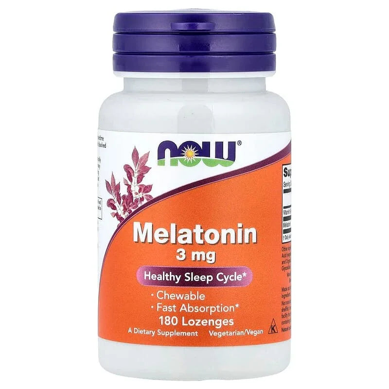 NOW Foods, Melatonin, 3 mg, Lozenges