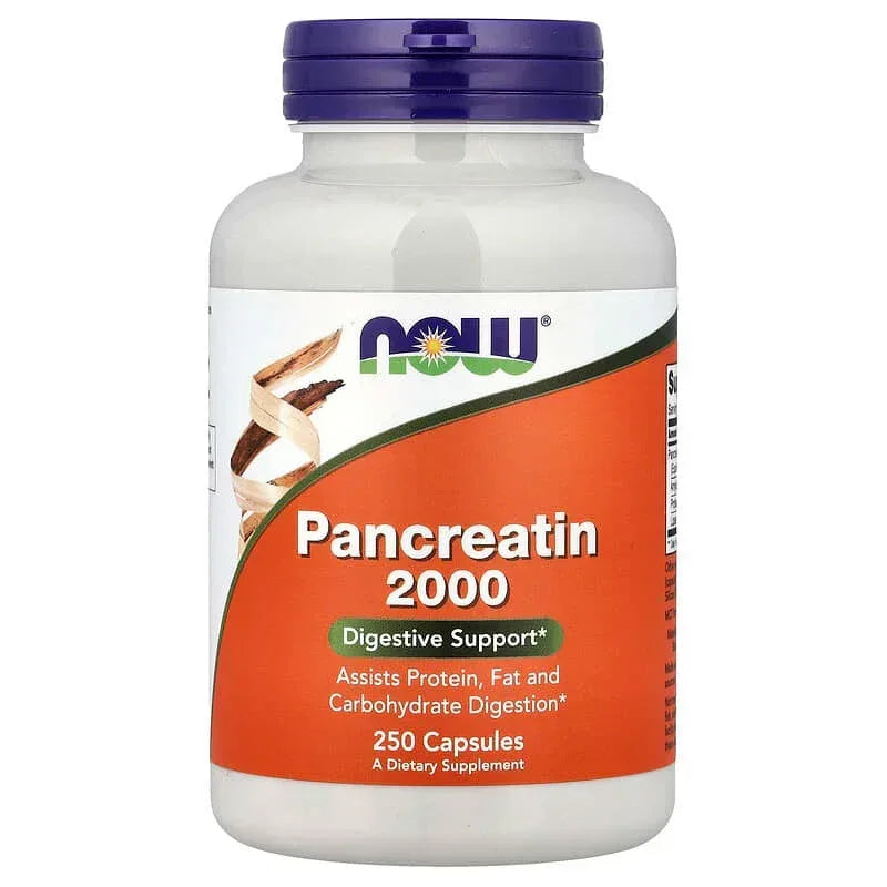 NOW Foods, Pancreatin 2000, Capsules (200 mg per Capsule)