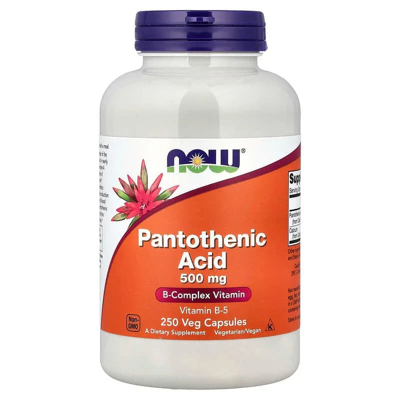 NOW Foods, Pantothenic Acid, 500 mg - USA MEGA SHOP
