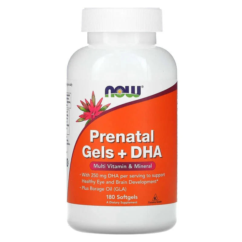 NOW Foods, Prenatal Gels + DHA, Softgels