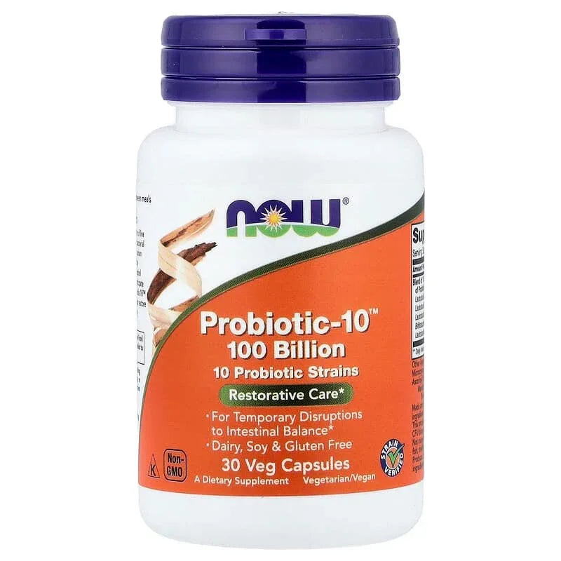 NOW Foods, Probiotic-10â„¢ 25 Billion, 50 Billion, & 100 Billion - USA MEGA SHOP