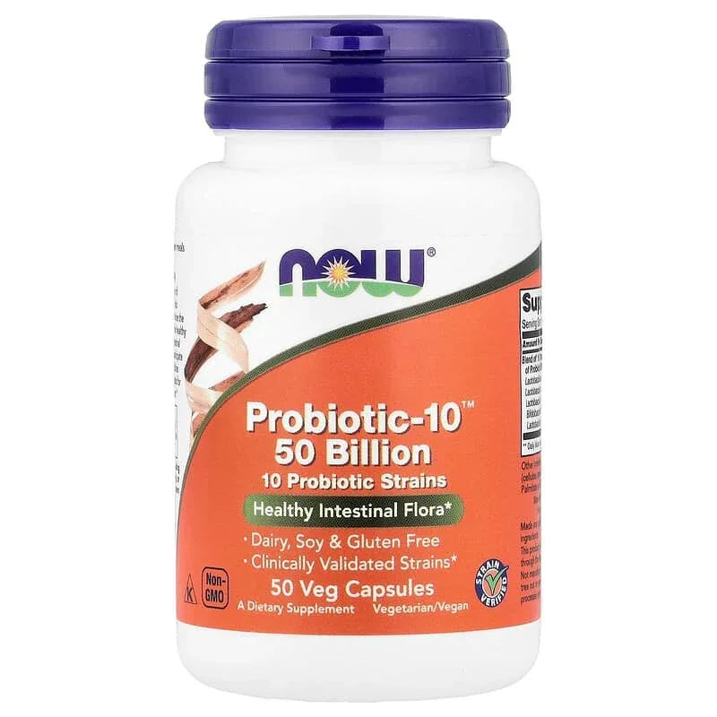 NOW Foods, Probiotic-10â„¢ 25 Billion, 50 Billion, & 100 Billion - USA MEGA SHOP