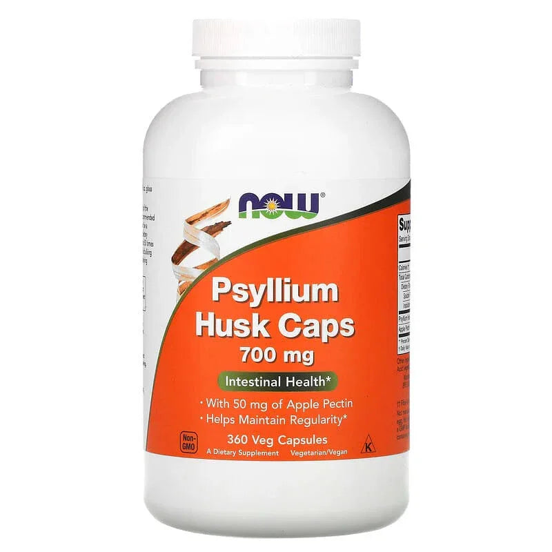 NOW Foods, Psyllium Husk Caps, 500mg & 700 mg (0.5 g per Capsule) - USA MEGA SHOP