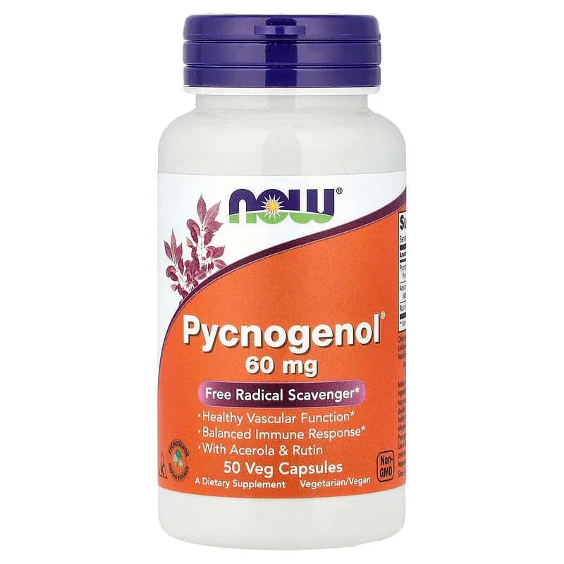NOW Foods, Pycnogenol® With Bioflavonoids, Veg Capsules