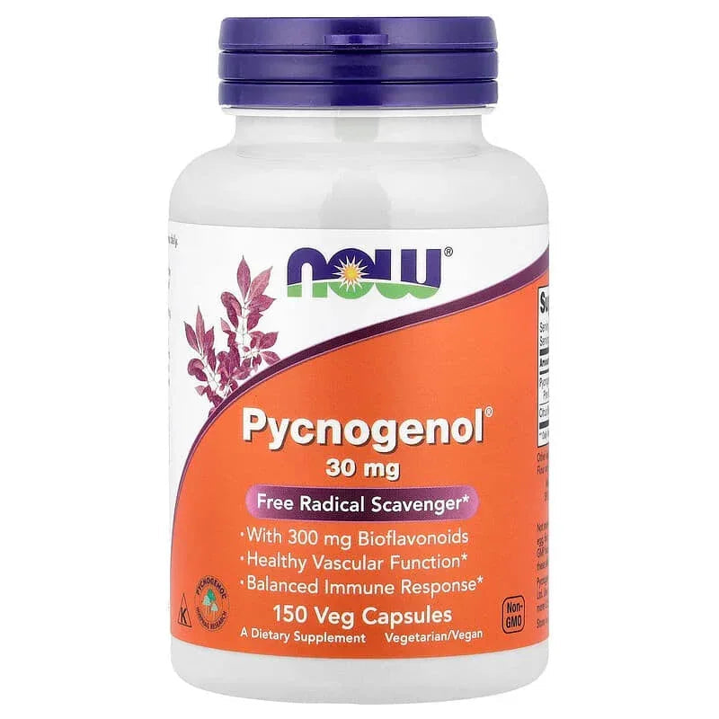 NOW Foods, Pycnogenol® With Bioflavonoids, Veg Capsules
