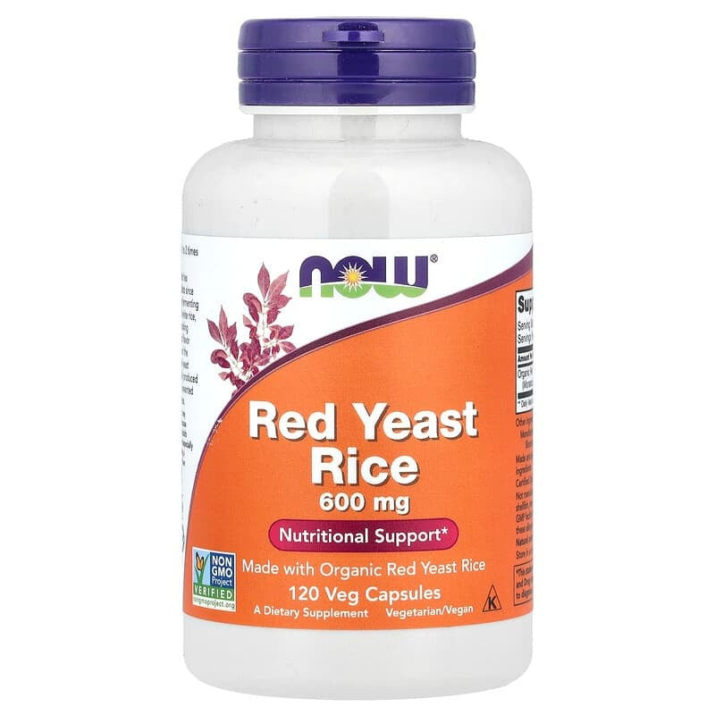 NOW Foods, Red Yeast Rice, Veg Capsules (600 mg per Capsule)