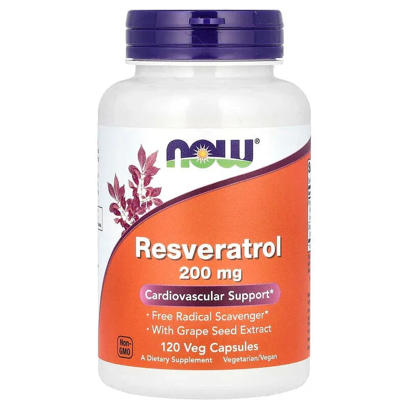 NOW Foods, Resveratrol Veg Capsules - USA MEGA SHOP