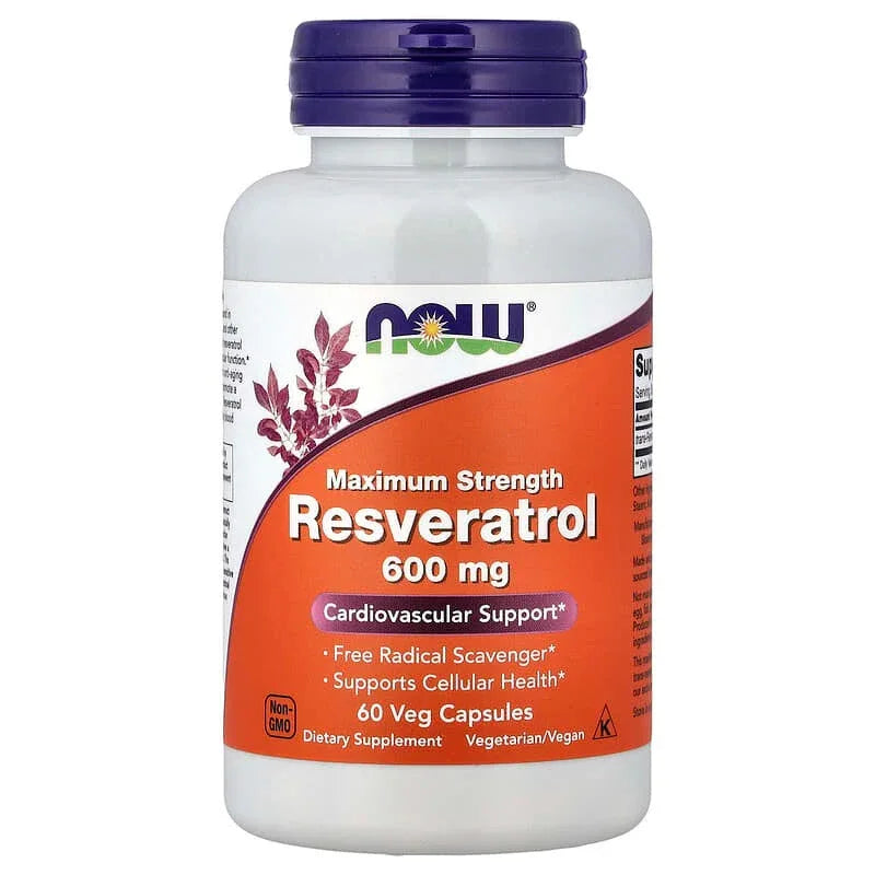 NOW Foods, Resveratrol Veg Capsules - USA MEGA SHOP