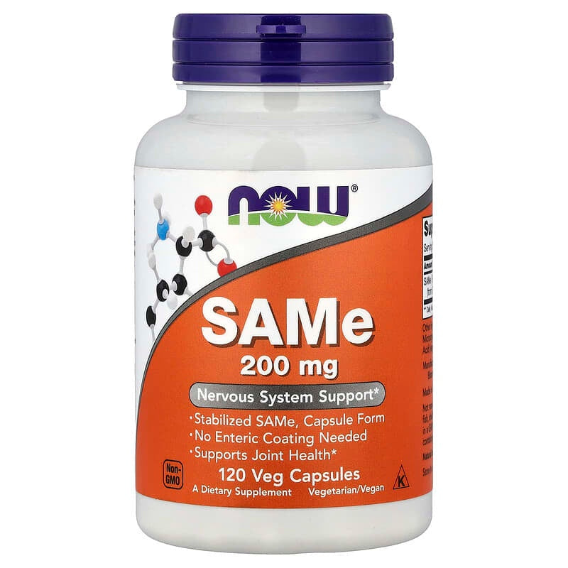 NOW Foods, SAMe, 200 mg, Veg Capsules