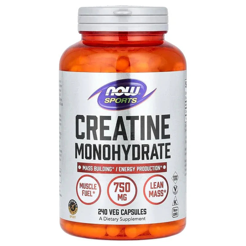 NOW Foods, Sports, Creatine Monohydrate (0.75 g per Capsule) - USA MEGA SHOP