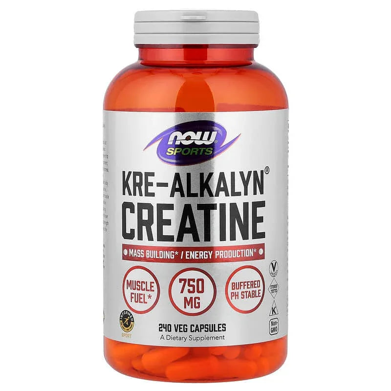 NOW Foods, Sports, Kre-Alkalyn® Creatine, 120 Veg Capsules (750 mg per Capsule)