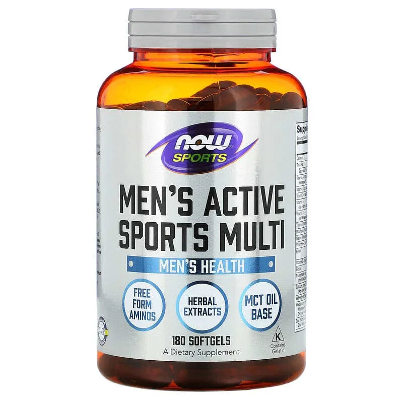 NOW Foods, Sports, Men's Active Sports Multi, Softgels