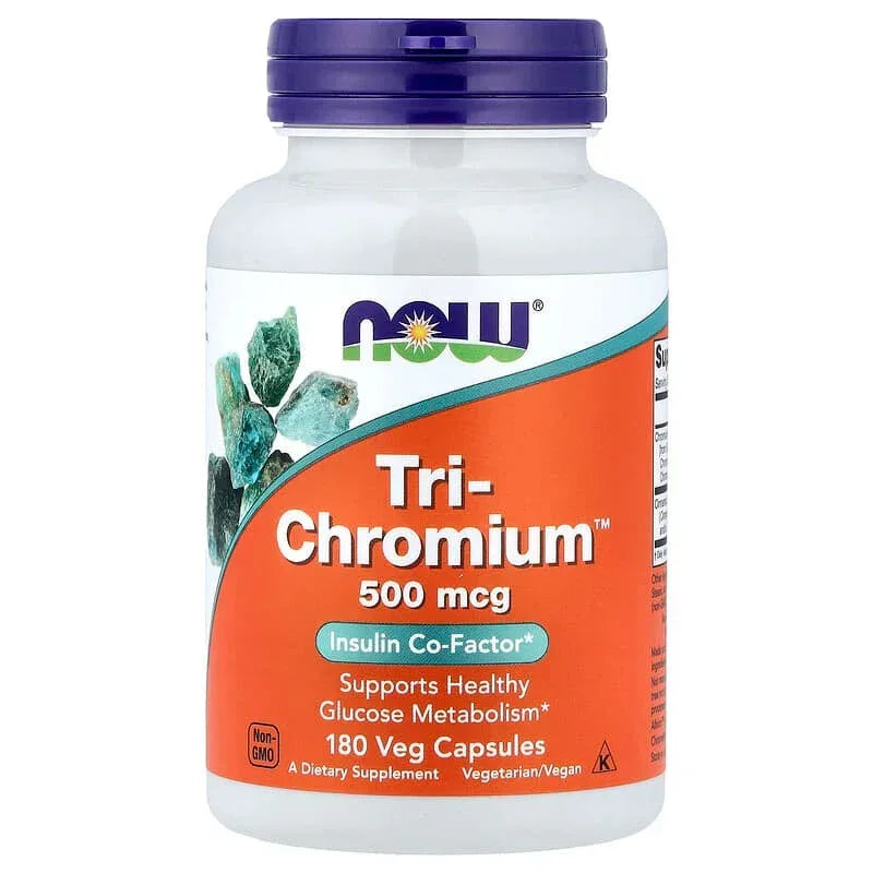 NOW Foods, Tri-Chromium, 500 mcg, Veg Capsules
