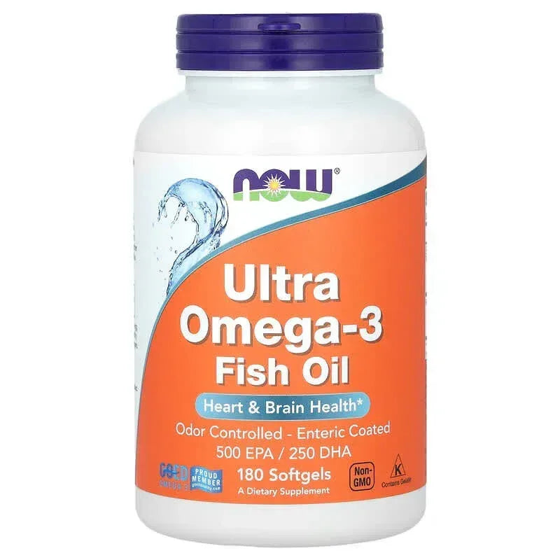 NOW Foods, Ultra Omega-3 Fish Oil, 90 Softgels