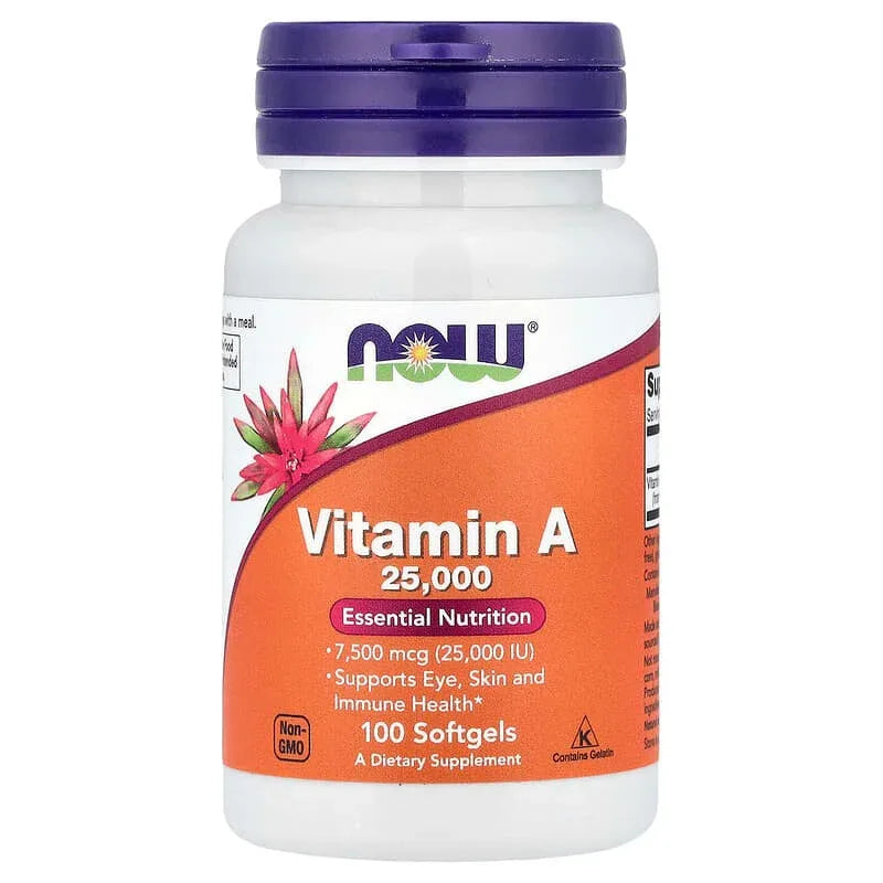 NOW Foods, Vitamin A, 3,000 mcg (10,000 IU), 100 Softgels - USA MEGA SHOP