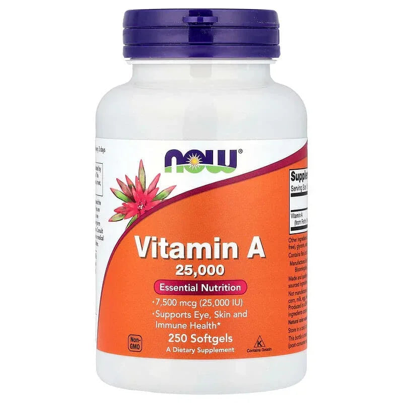 NOW Foods, Vitamin A, 3,000 mcg (10,000 IU), 100 Softgels