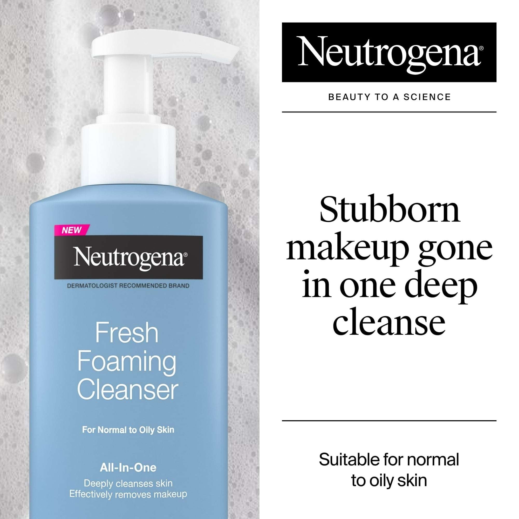 Neutrogena Fresh Foaming Facial Cleanser & Makeup Remover, 8.5 fl. oz
