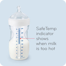 5 oz baby bottle with SafeTemp indicator and measurement markings