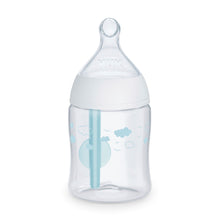 NUK Smooth Flow Pro anti-colic baby bottle with blue tree and cloud print