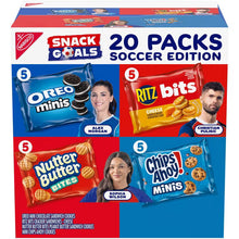 Nabisco 20-pack snack variety box with OREO, Ritz bits, Nutter Butter, Chips Ahoy minis