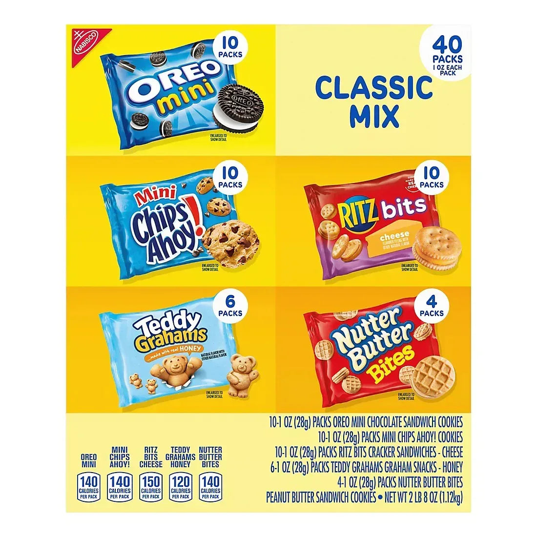 Nabisco Classic Mix Cookie & Cracker Variety Pack, 40 pk./1 oz.