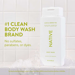 Native Body Wash, Aloe & Green Tea, Sulfate Free, for Women & Men, 18 fl oz