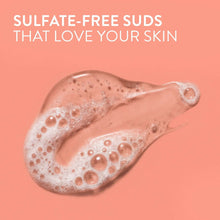 Sulfate-free foam lather on skin, Native body wash.