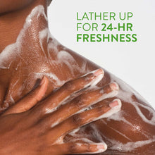 Hands with foamy lather and visible suds, body wash foam texture close-up