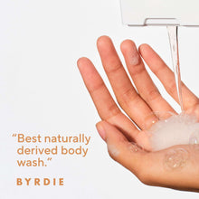 Body wash foam lathering on hands, Native cleansing suds