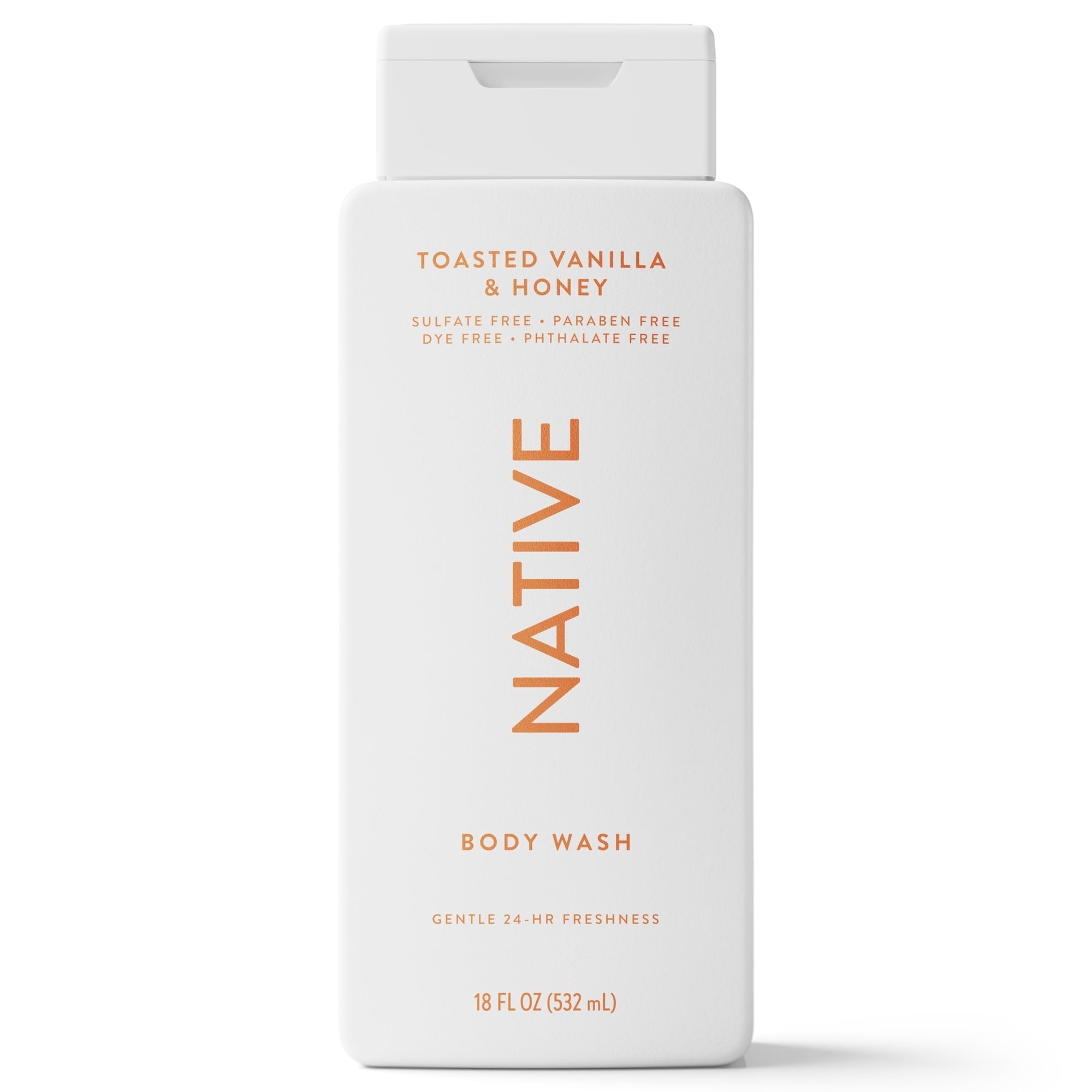 Native Body Wash Toasted Vanilla & Honey, for women & men 18 fl oz