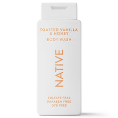 Native Body Wash Toasted Vanilla & Honey, for women & men 18 fl oz